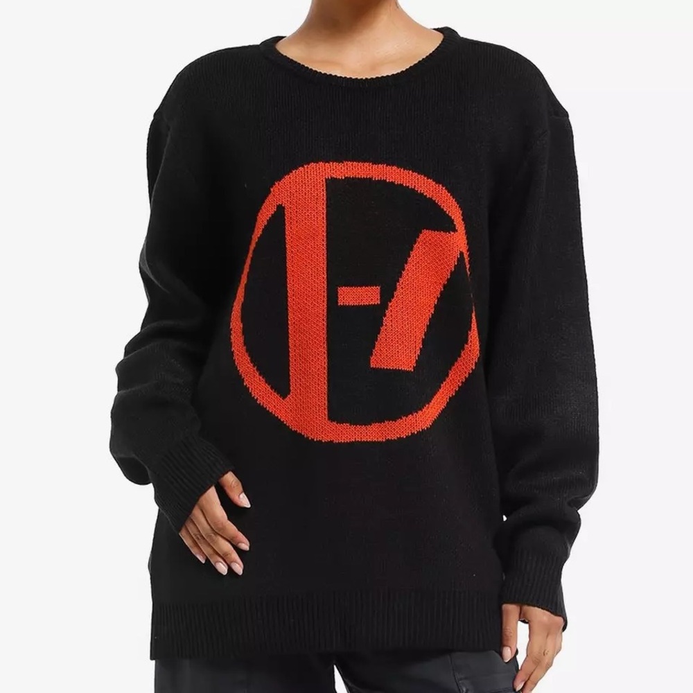 Unisex Twenty One Pilots Logo‎ Intarsia Sweater Hot Topic